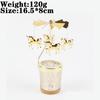 Love Wedding Candle Holders Snowflake Deer Fairy Rotating Candlestick Metal Tray Romantic Home Decoration Christmas Ornament
