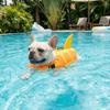 Shark Shape Dog Life Vest Superior Buoyancy Dog Swimming Suit Dog Life Preserver  Water Safety