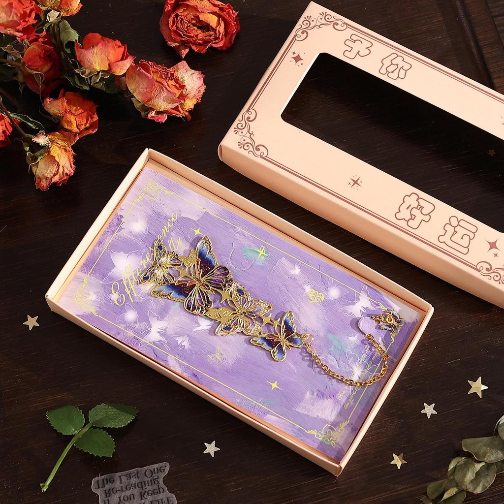 Exquisite Retro Butterfly Metal Bookmark - Elegant Literary Page Clip, Perfect Graduation Gift for Students