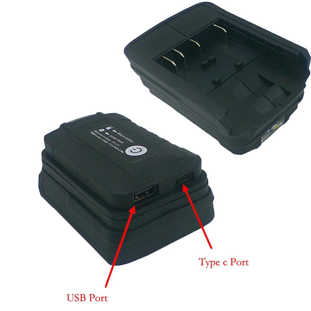 18V Lithium Battery Compatible Battery Adapter Built-in Charging Board