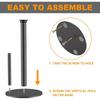 Double Function Rustproof Metal Toilet Paper Stand With Integrated Liquid Container For Bathroom And Kitchen Cleaning Convenience