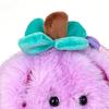 Peelable Fruit Plush Keychain 3.54-Inch Stuffed Toy for Kids Adults Cute Orange Lemon Durian Shape Interactive Stress Relief Toy Bag Backpack