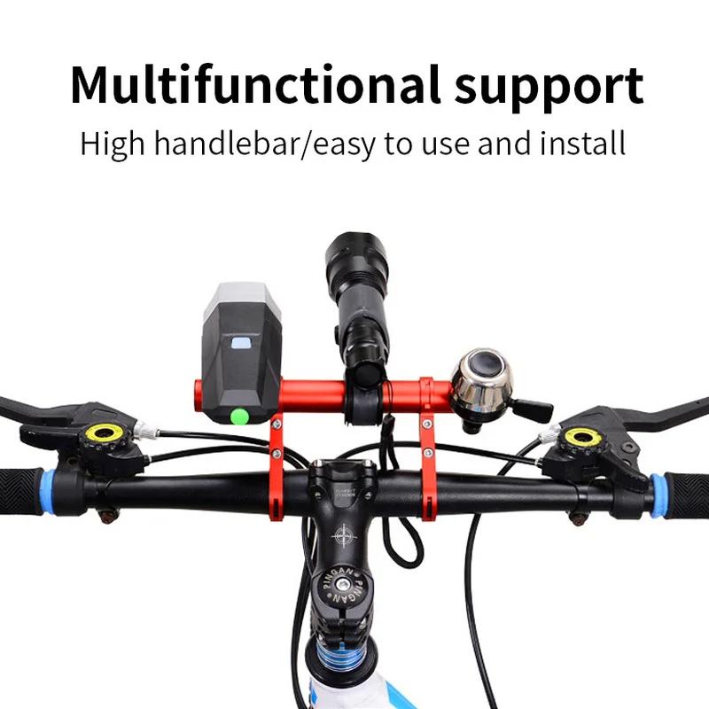 20CM Aluminum Alloy Bike Handlebar Extender Mount Mountain MTB Bicycle Cycling Headlight Bracket Lamp Holder Riding Accessories