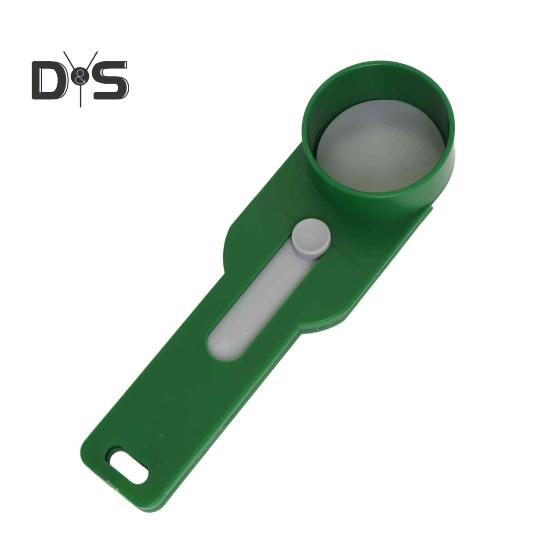 

Точная мерная ложка для порошка с воронкой для скольжения, удобная мерная ложка для белка, кофе, муки, кухонный инструмент из пластика без содержания бисфенола А зелёный