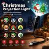 USB Operated Portable Projector Light Christmas Halloween Patterns for Bedroom Home Holiday Decoration