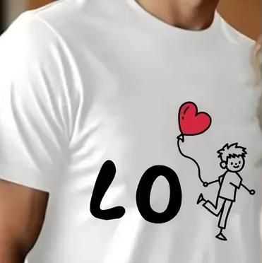 Lovers Love Print T Shirt Graphic T Shirt High Quality Unisex And Unisex Short Sleeve T Shirt Lovers Clothing Holiday Gifts
