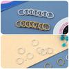 50PCS Big Hole Hair Rings Charm Cuff Clip Hair Braids Styling Tool Dreadlocks Beads