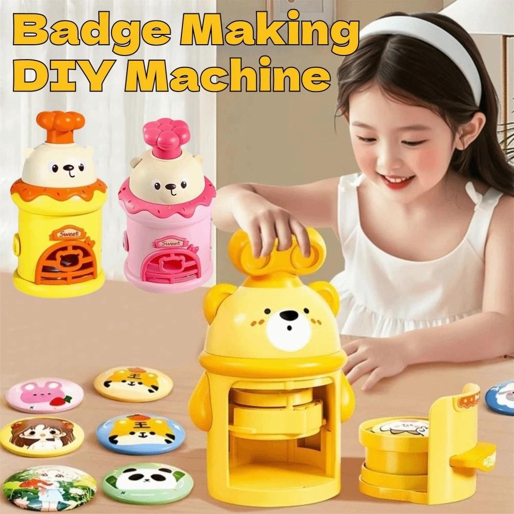 Reusable Badge Press Machine Manual Press Badge Press Machine Kit Art Handicraft