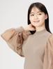 FRAY Sheer Dolman Sleeve Knit FWNT224011 BEG F I.D. Women's