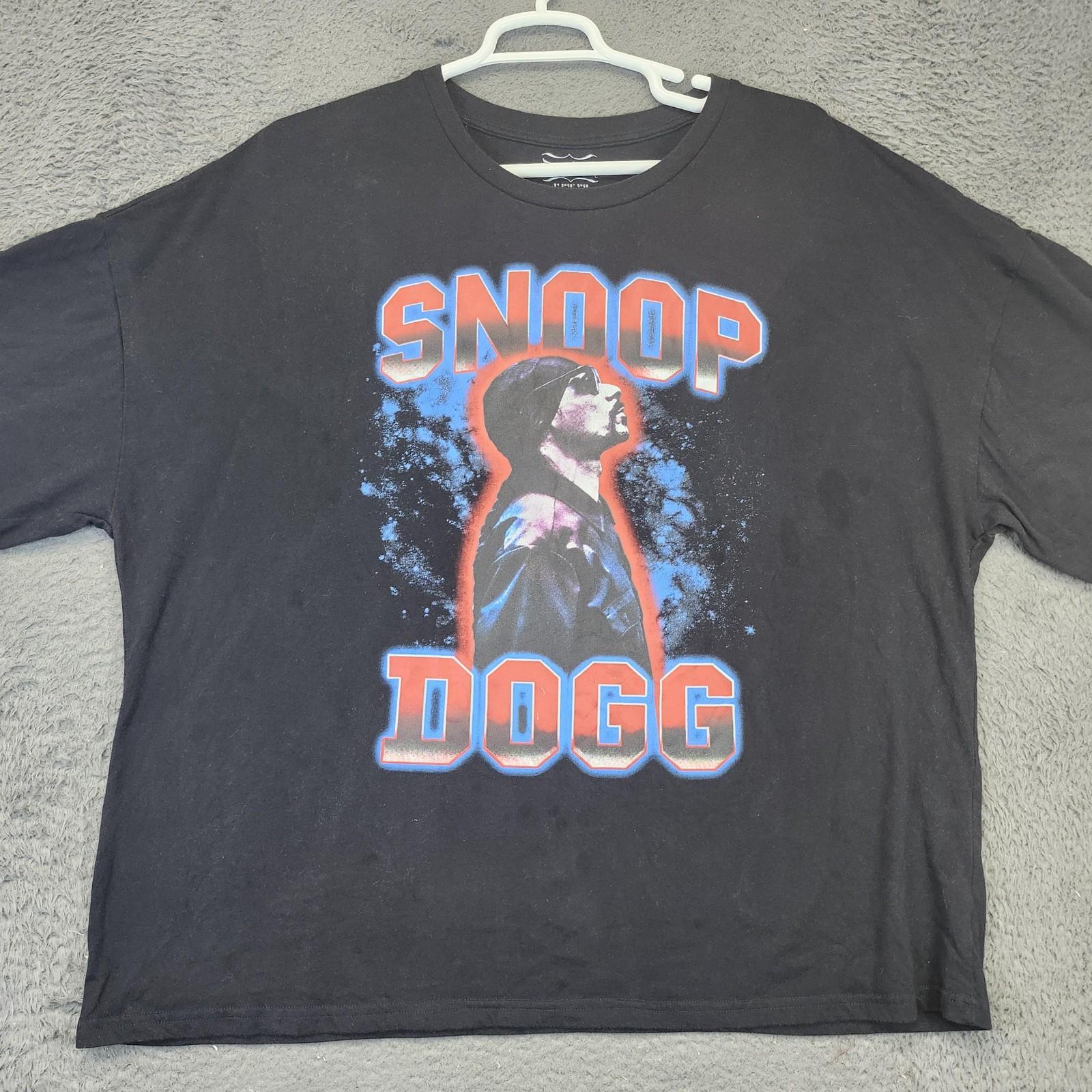 Snoop Dogg Shirt Mens 2XL Black Graphic Dogg Supply Rap Hip Hop Tee Short Sleeve Unisex T-Shirt XXXXL