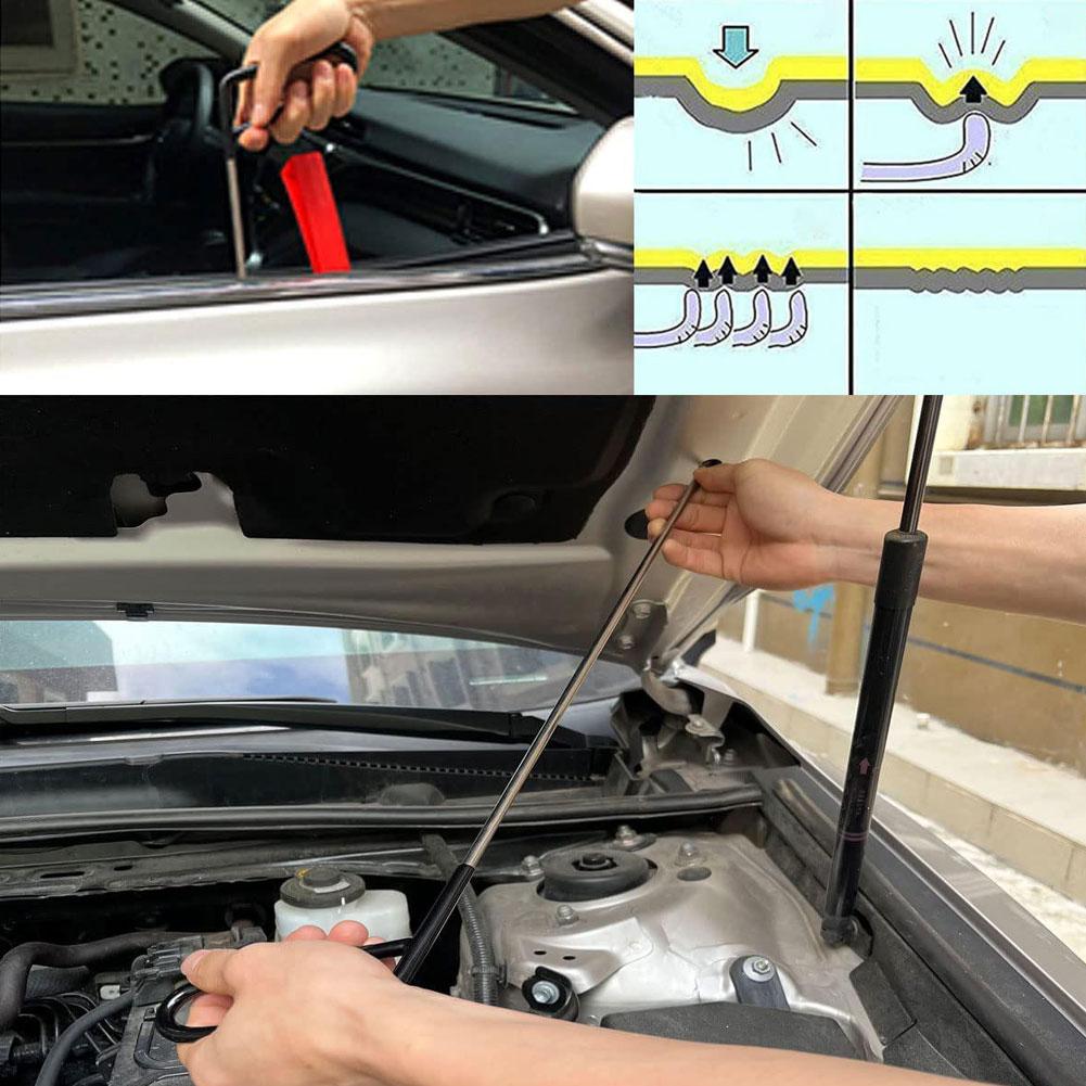 NEW Dent Removal Rods Newly Design Hook Tools Push Rod Black Car Crowbar Paintless Dent Repair Tools Kits Ding Hail Puller Set