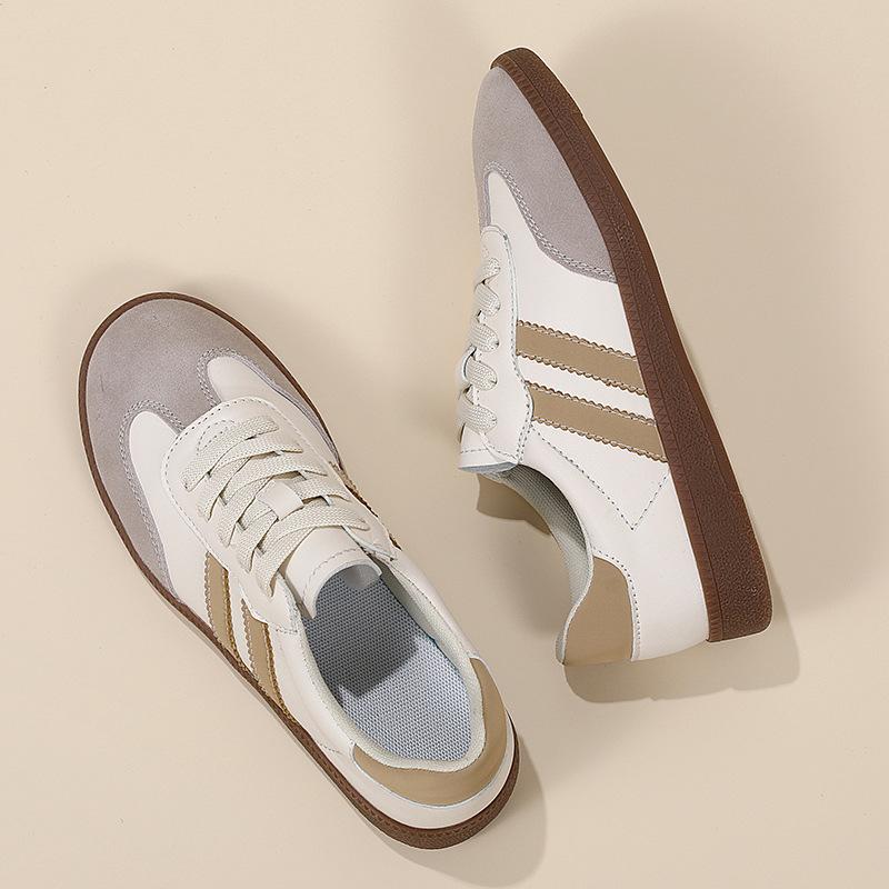 Echtleder Damen Schuhe, De Trainingsschuhe Frühling und Sommer Neue Schuhe Damen Casual Weiße Schuhe Sportliche Flache Schuhe