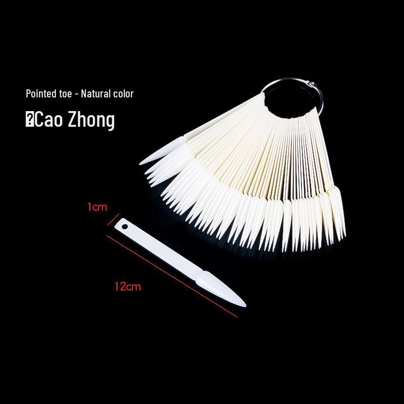 Oval Transparent Nail Polish Swatch Board for Beginners - Practice Tips & Color Display Card