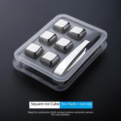 Schnellgefrier-Eiswürfel-Set aus 304 Edelstahl für Whisky und Wein – kreatives Geschenk
