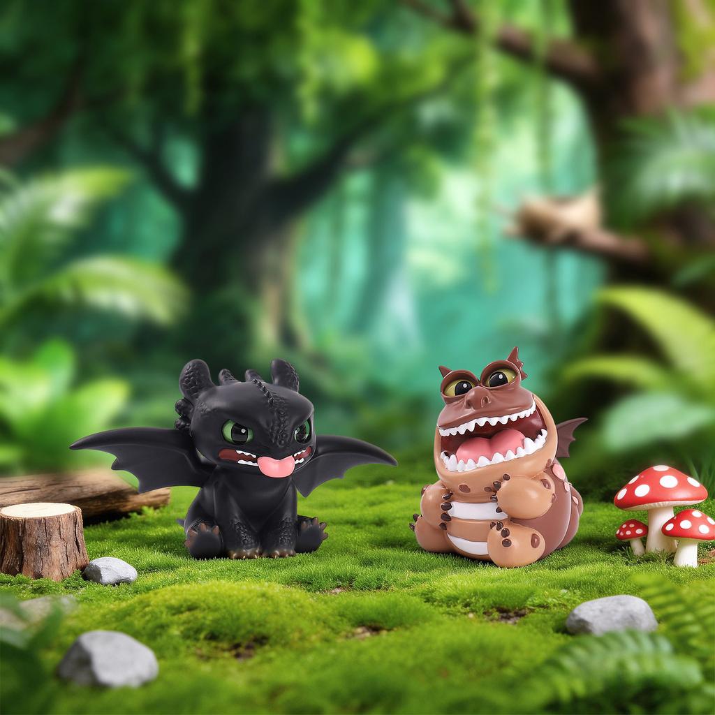 Anime Toothless Series  Desktop Ornament Different Postures Model Toy For Kidss Collectible Periphery  Surprise Gifts