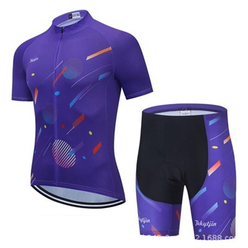 Cycling Clothes Short-sleeved Bicycles Men Women Quick-drying Breathable Mountain Bike Silicone Jacket Shorts Braces
