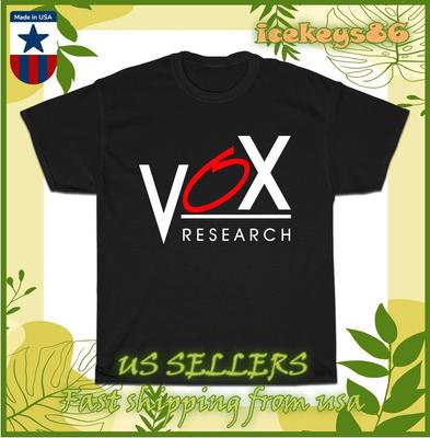 New Tee VOX Research Car Audio Logo Men's T-shirt American Size S-5XL T-shirt