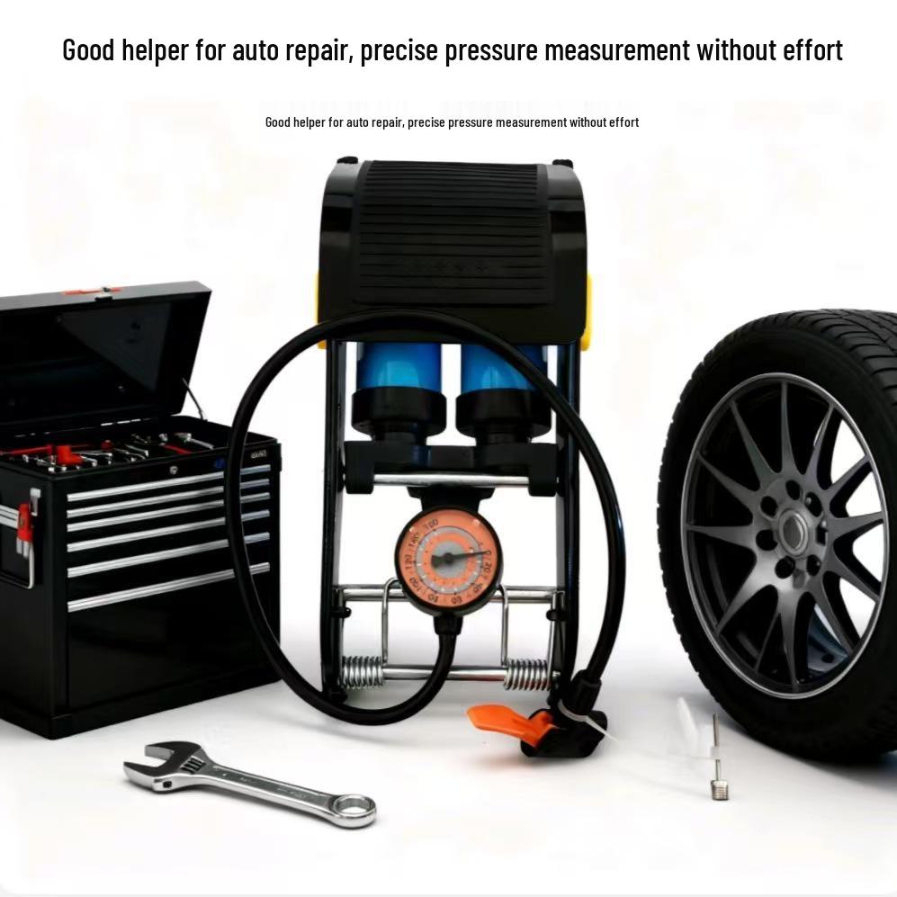 

Portable Multi-Functional High-Pressure Air Pump for Bicycles, Cars, and Basketballs (Includes Air Needle) No