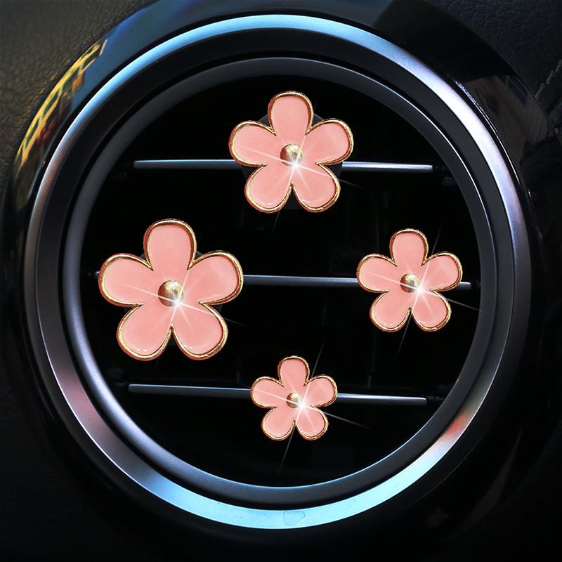 Cute Flower Car Air Vent Clip For Air Conditioning Vents And Interior Decoration
