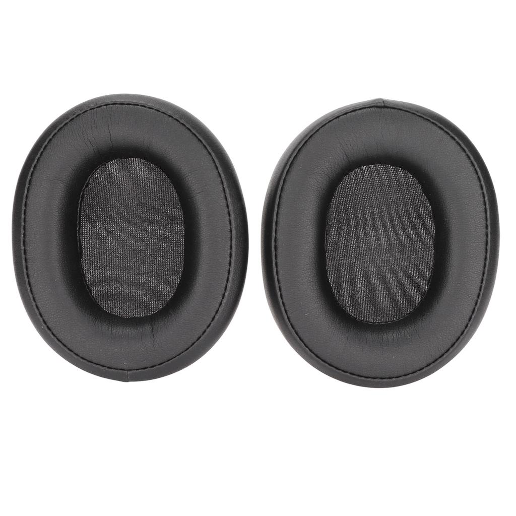 Headphone Ear Pads Noise Insulating Memory Foam Soft Protein Leather Replacement Headset Ear Cushions for ATH SR50 Black