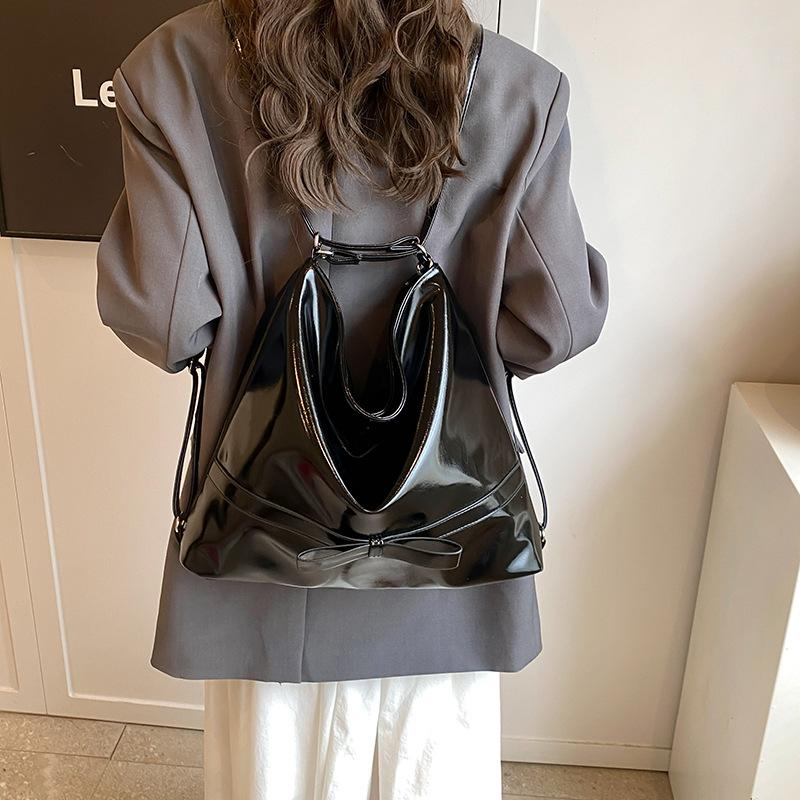 The New Korean Version of the Bow Design Sense Shoulder Tote Bag, High-end Simple and Fashionable Large-capacity Shoulder Bag