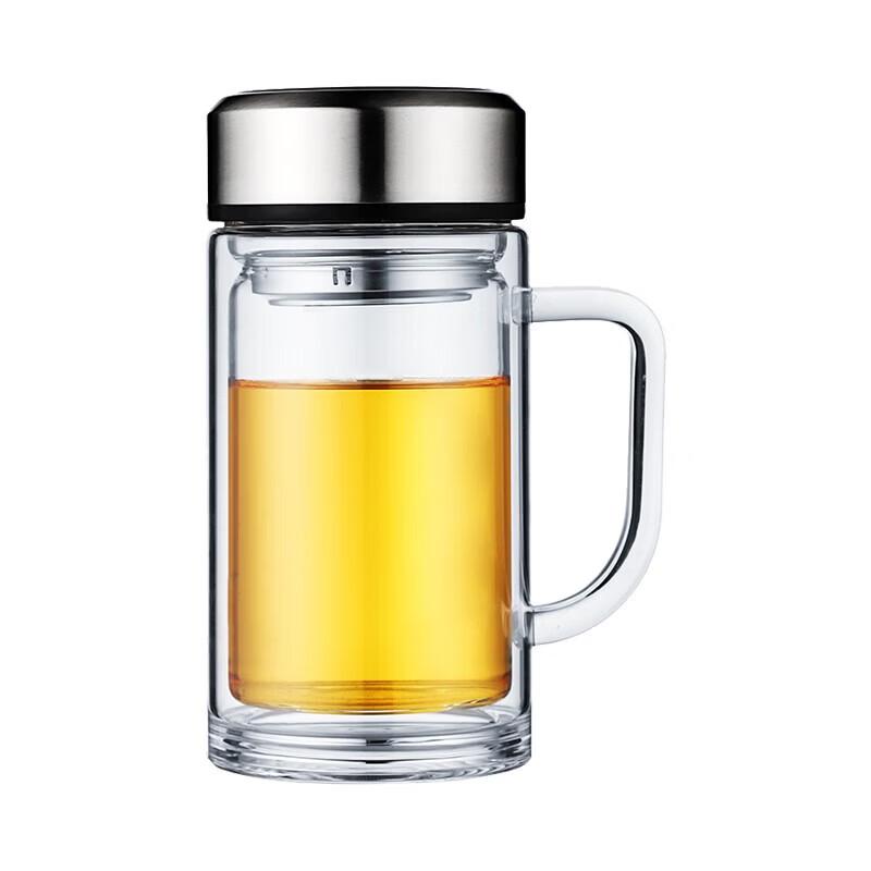 

Стеклянная кружка FUGUANG с двойными стенками, ручкой и ситечком
