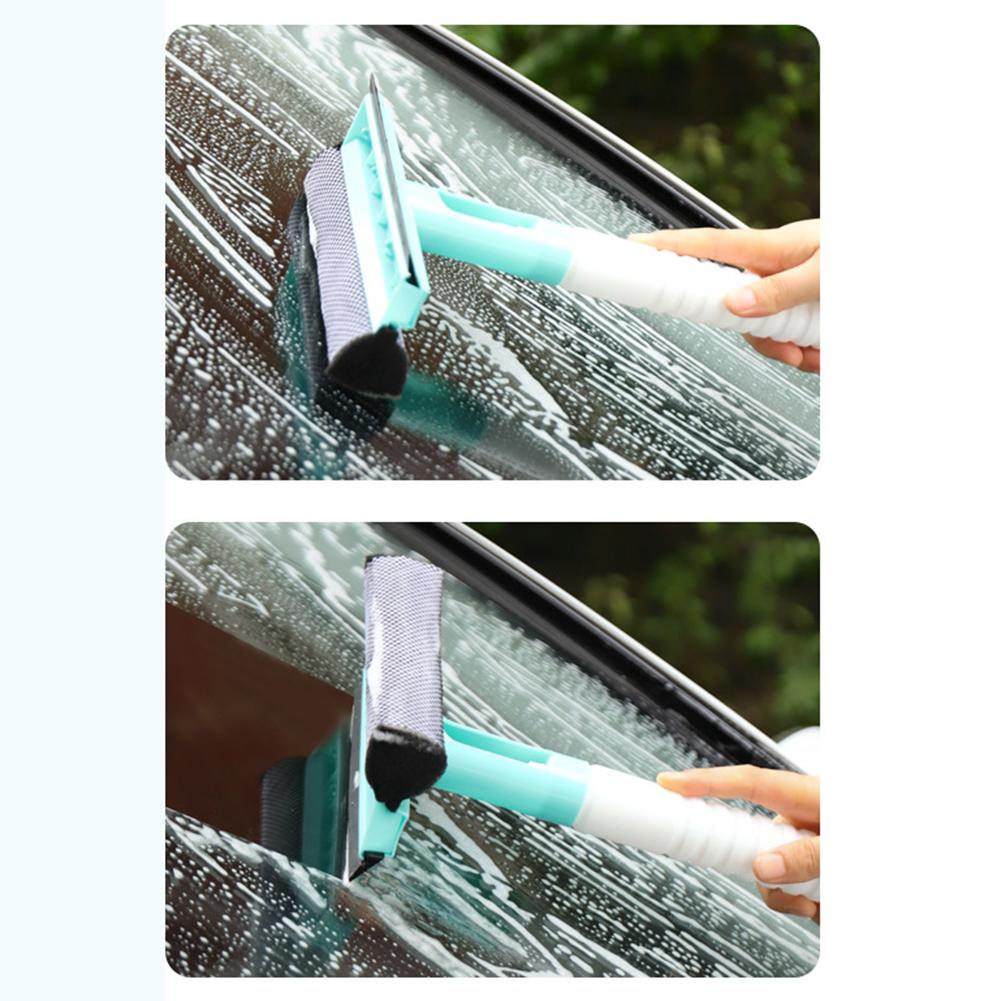 3 in 1 Glasreiniger Abzieher mit Wassersprühflasche Fensterreiniger Mopp Aufhängbar Multifunktional für Haushaltsreinigungswerkzeug