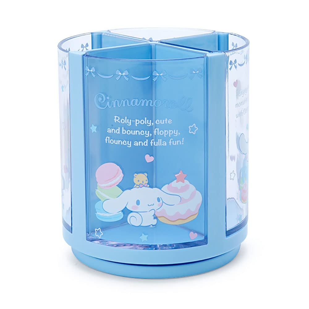 

Sanrio Pen Blue Saxe Rotating Pen Holds Cosmetics and Makeup Pet 213161 Stand, Plastic, Cinnamoroll, 360-Degree Stand, Brushes, Tulle, Character,