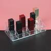 Multi-Grid Transparent Lipstick Holder Storage Display for Beauty Cosmetics