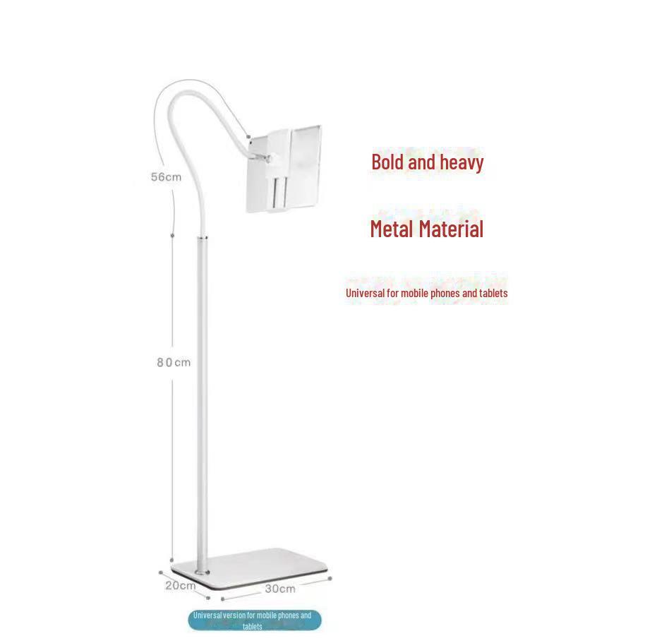 Freitragende Standhalterung für Tablet und Telefon, Metall, Karbonstahl, für den Einsatz am Bett und unterwegs