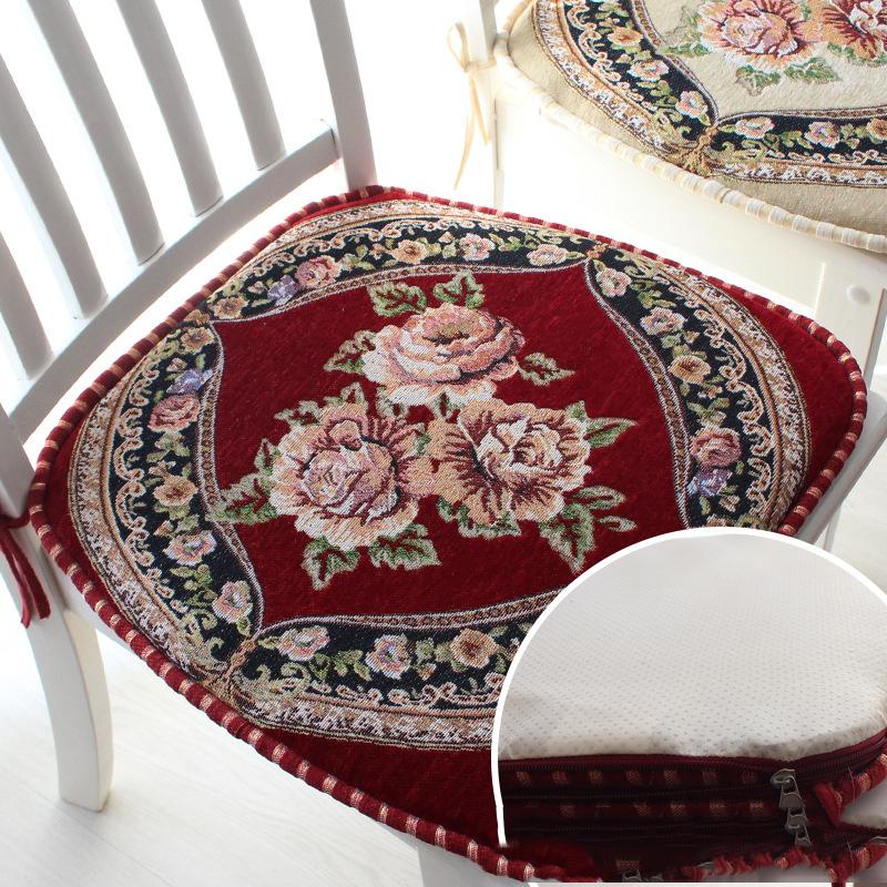 

Подушки на стул в традиционном китайском стиле, подушка для домашнего офиса, удобная обеденная подушка, толстая теплая морская подушка 45*43 cm красный