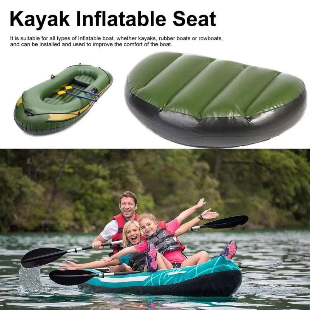 Scaun Gonflabil Impermeabil Material PVC Perna Barcă Pescuit Saltea Pernă Aer Bărci de Drift