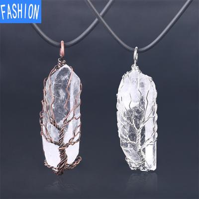 Necklaces Women'S White Crystal Necklaces European And American Fashion Hot Amorphous Accessories Crystal Pendant Size Random