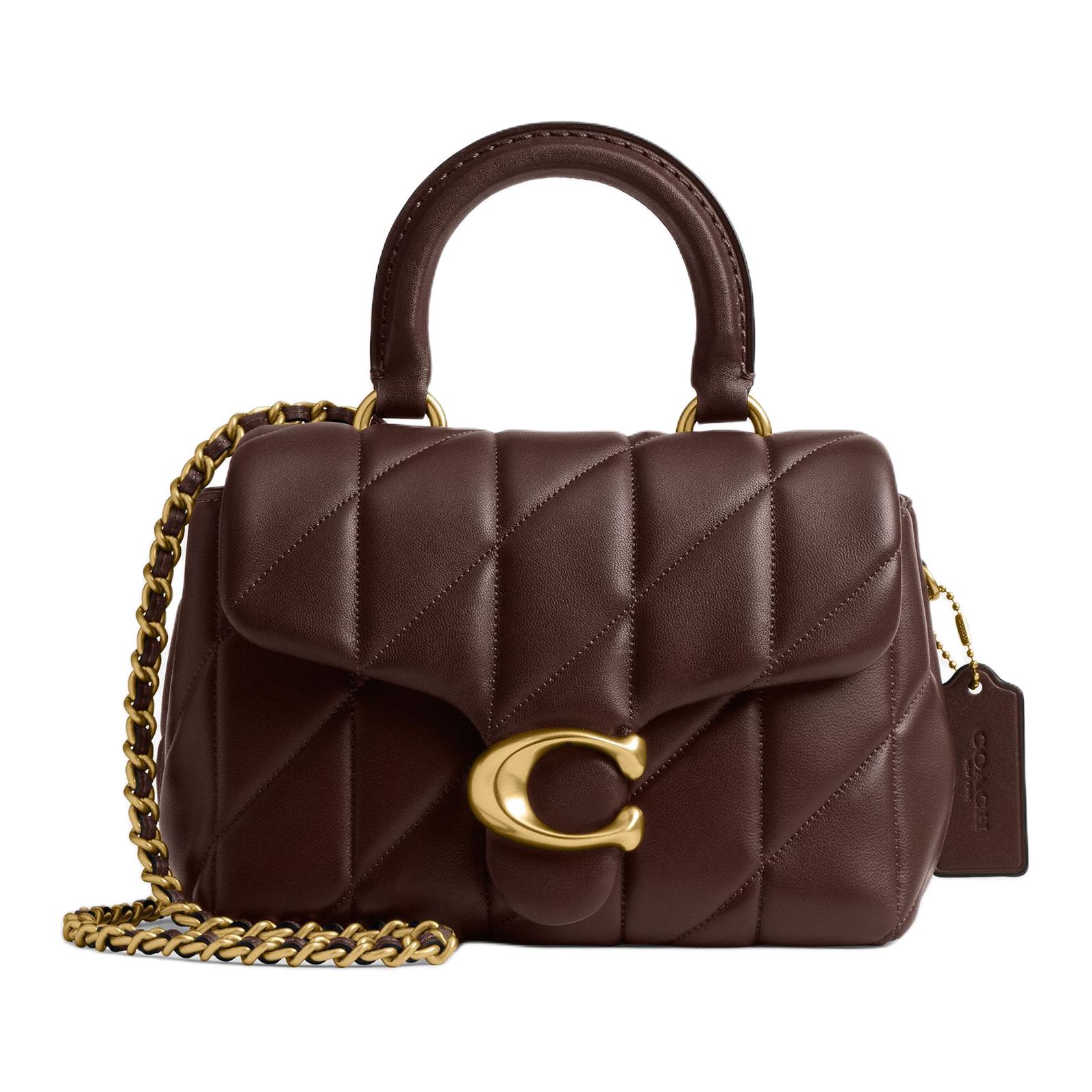 

Coach Tabby 19 Quilted Decorated Shoulder Lambskin Crossbody Handbag Small Women handbags Maple-Brown CCC12-B4MPL Basic Set (Bag+Dust Bag)