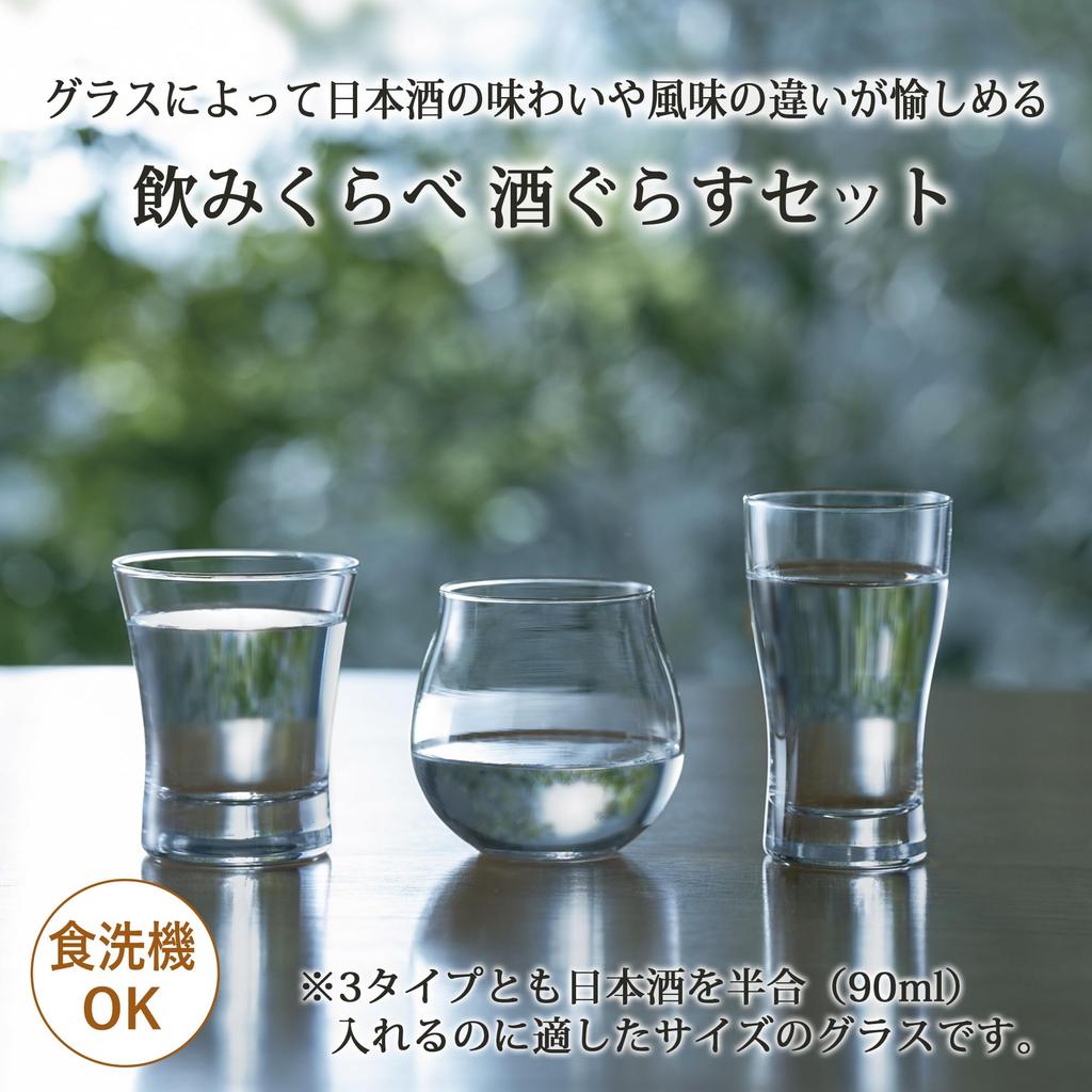 Toyo Sasaki Glass Cold Sake Glasses for Tasting and Made in Dishwasher Sake Perfect for Respect for the Aged Wooden Comparison, 12-Piece Set, Japan,