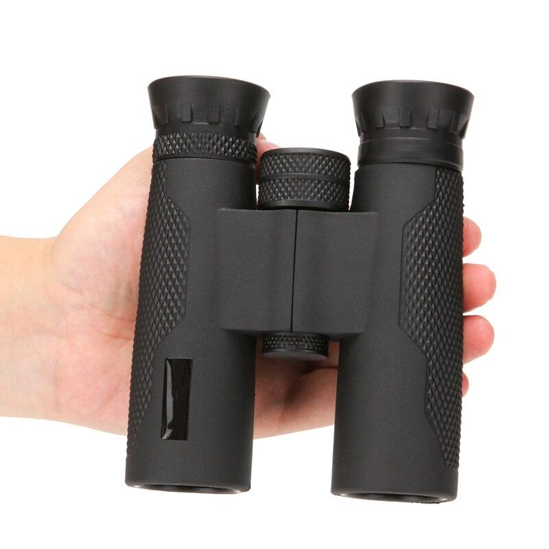 Black HD 10x32 BAK4 Optical Portable Binocular Zoom Monocular Waterproof Powerful Telescope for Camping Hiking Hunting Outdoor