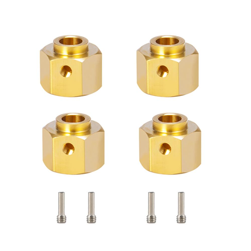 MEREPACCOR 6/8/10/12 MM Heavier Brass 12MM Wheel Hex Extended Adapter for RC Crawler Traxxas TRX4 TRX-4