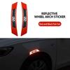 Car Reflective Strip Stickers Wheel Eyebrow Warning Safety Tape For Hyundai GDi N Line I10 Azera Genesis G70 G80 G90 Accent B32