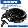 Oil Drain Pan Waste Engine Oil Collector Oil Drip Tray with 3 Handles Car Maintenance and Repairing
