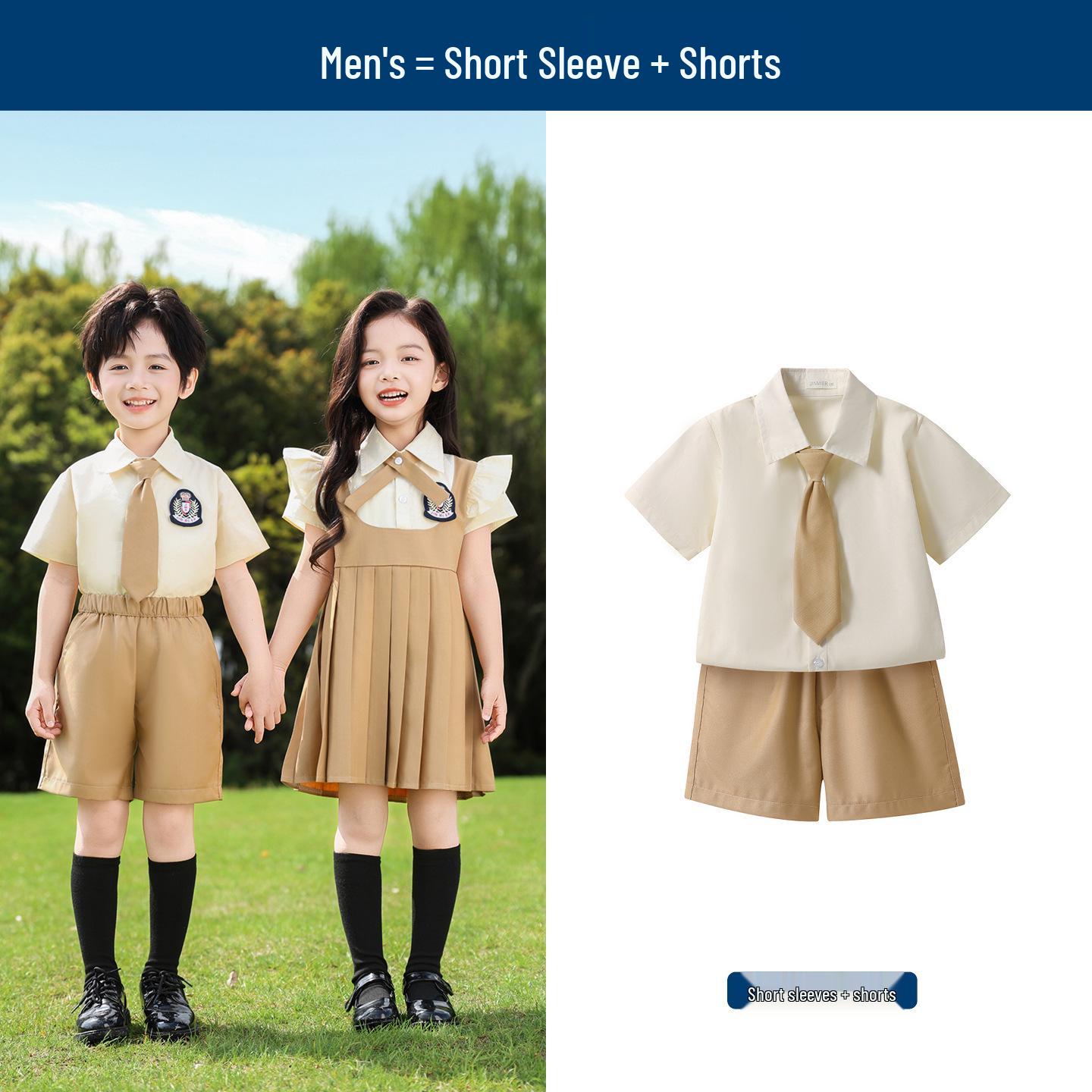 British Academy Style Summer Kindergarten Uniform Set for Children 140 cm