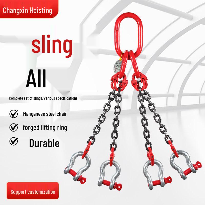 U-Shaped Bow Shackle Lifting Chain Hook with Iron Link
