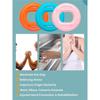 Silicone Adjustable Hand Grip 20-80Lb Gripping Ring Finger Forearm Trainer Carpal Expander Muscle Workout Exercise Gym Fitness
