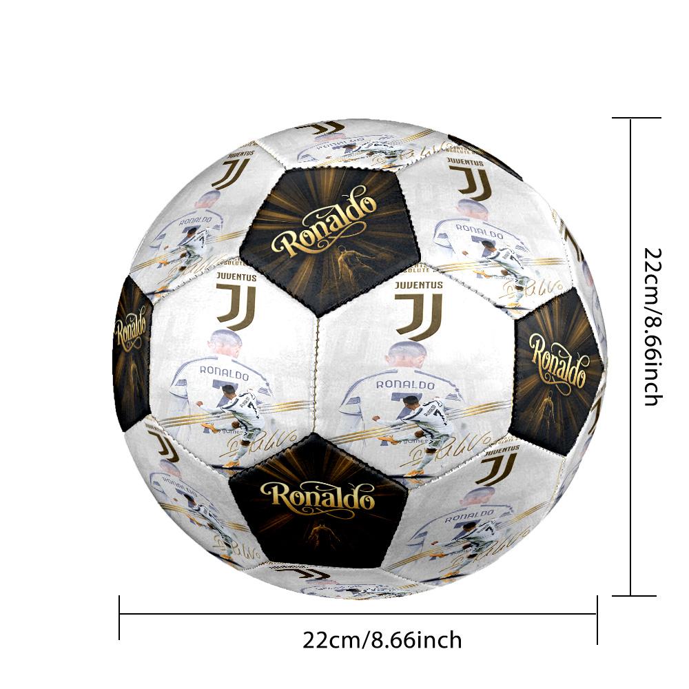 Ronaldo's Juventus Celebration Size 5 Soccer Football Machine-Stitched Indoor/Outdoor Training and Matches Soccer Accessory