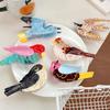 Oversized Hair Clip With Cartoon Bird Designs Acetate Secure Grip For Updos Parties Casual Wear Hair Accessories