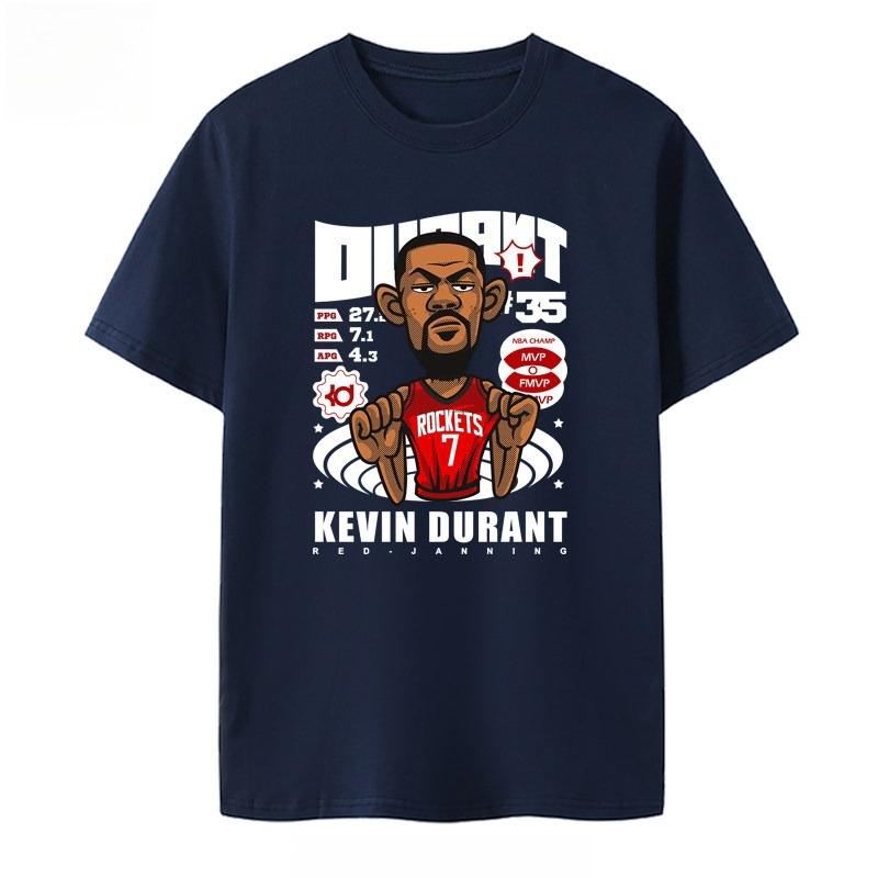 Kevin Durant Tshirt Kevin Durant shortsleeved jersey with number Basketball sportswear casual top for Unisex Summer Top
