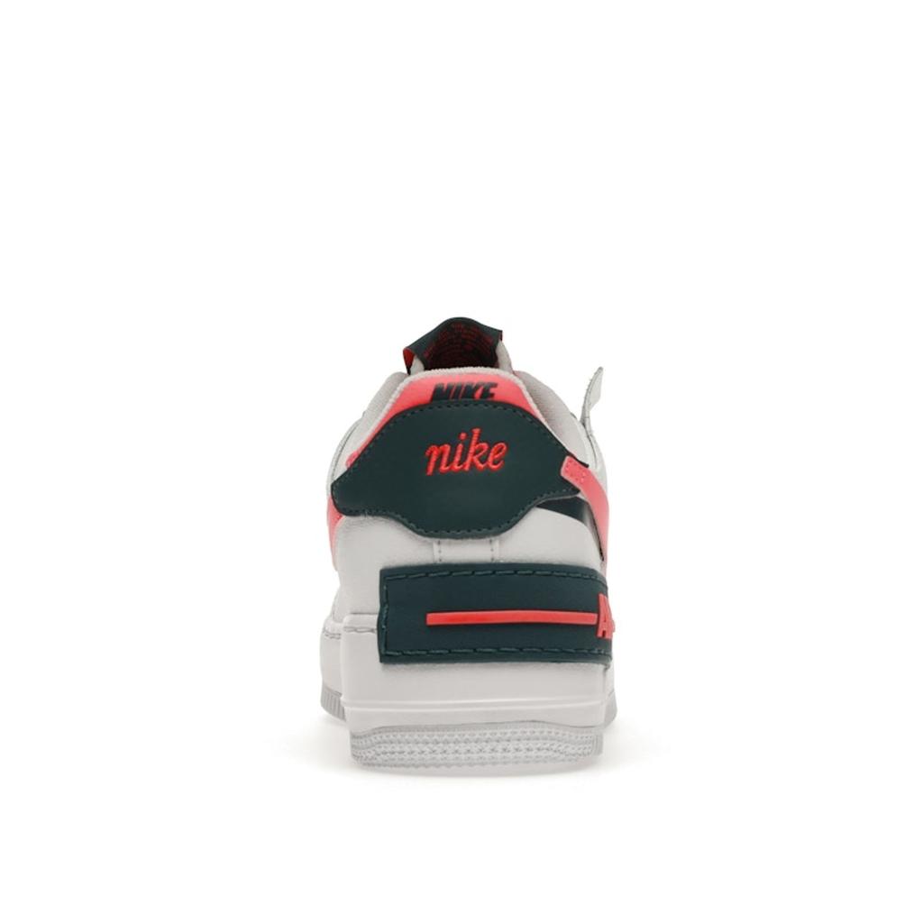 Nike Air Force 1 Shadow Weiß Solar Rot Damen Sneakers Dunkel-Blaugrün-Grün DB3902-100