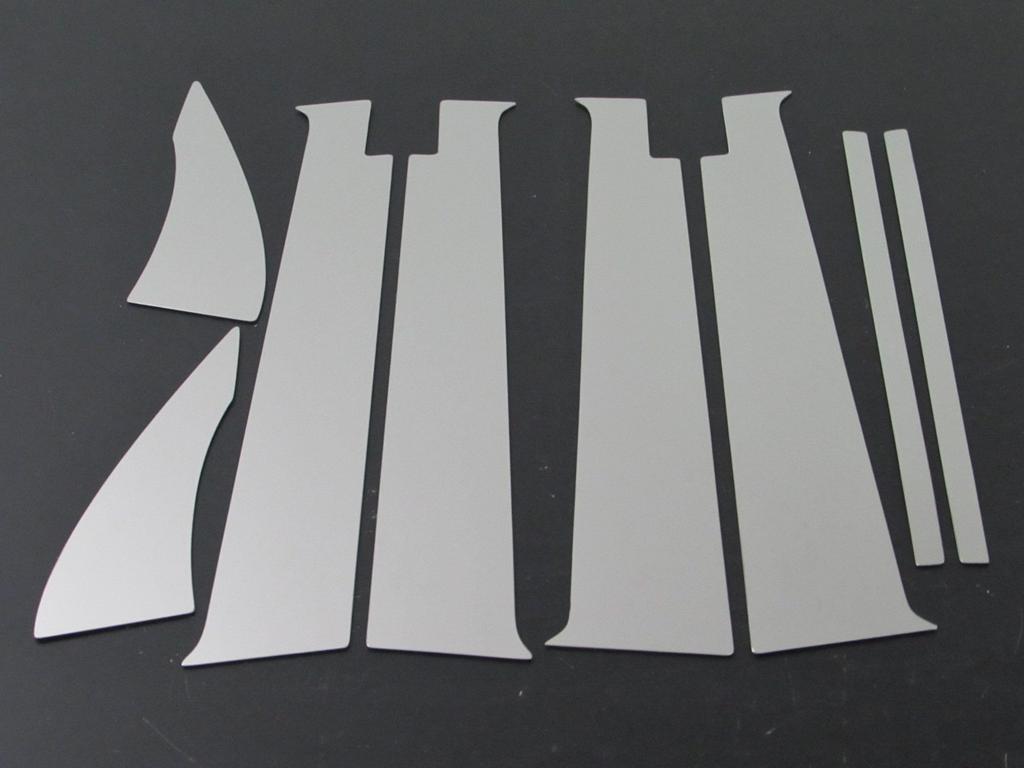 BRIGHTZ Finish Stainless Steel Pillar Panels with Visor for Mira Gino Ultra-Mirror L650S/L660S (8-Piece Set) [PIL-SIL-348] (Part Number 4812)