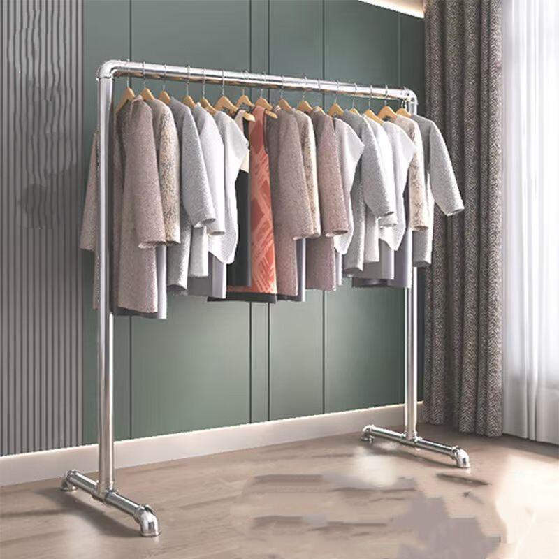 Miflame Heavy-Duty 3-Rod Movable Clothes Rack