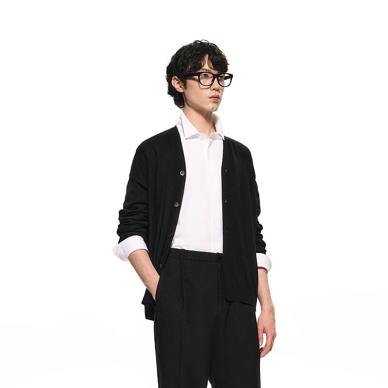 Men's 2025 Spring Pure Cashmere V-Neck Cardigan Sweater
