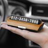 Car Temporary Parking Number Plate Luminous Phone Hidden Moving Car Number Creative Simple Number Plate Dashboard Ornament